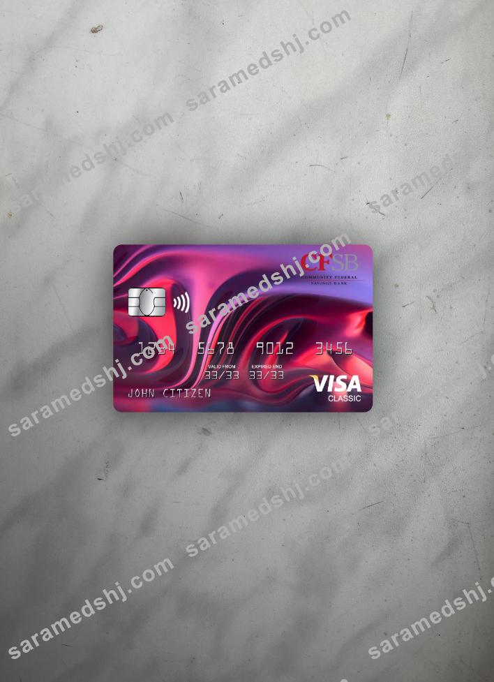 USA New York CFSB bank visa classic card photolook front
